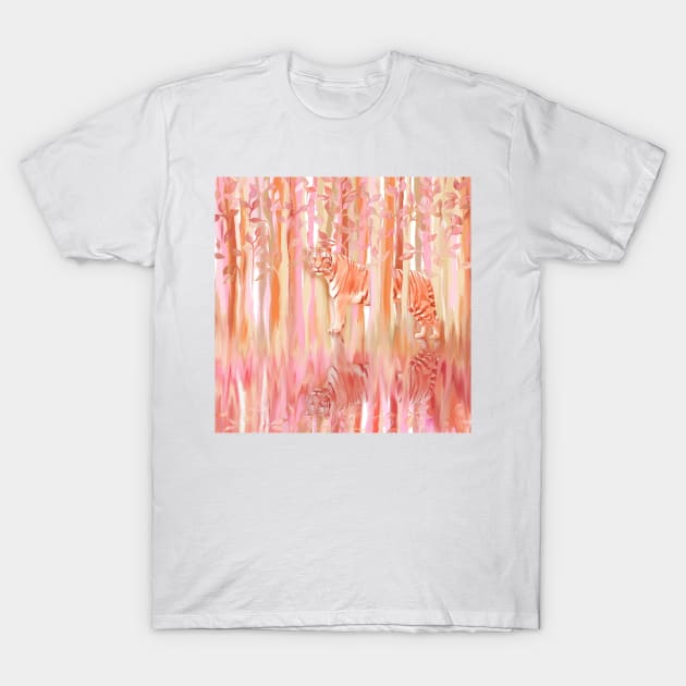 Tiger in the Trees T-Shirt by micklyn